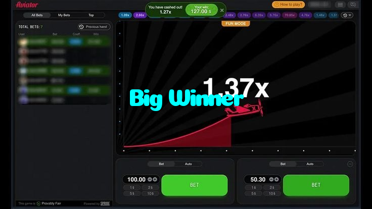 Big Winner casino presented on mobile device in Pakistan with slots and live games